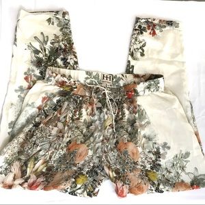 Haute Hippie silk floral pants